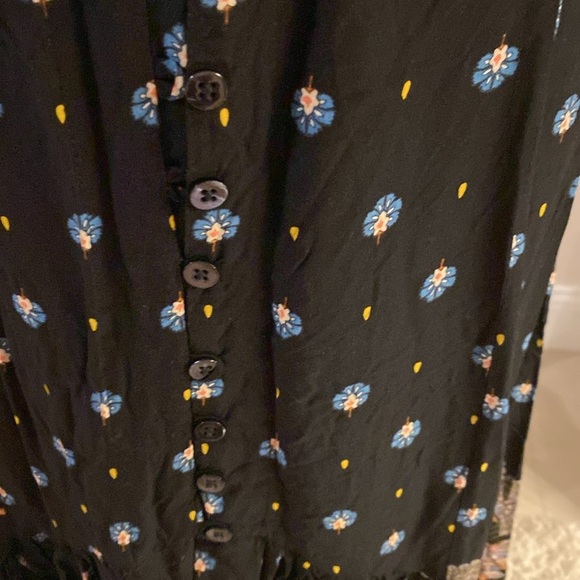 Farm Rio Elegant Black Patterned Maxi Skirt size XS - Picture 5 of 9